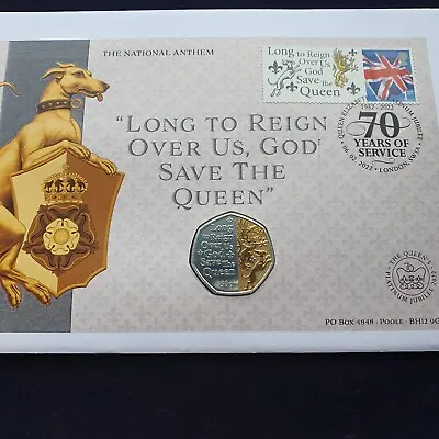 Platinum Jubilee 2022 Dual Plated 50p Coin/Stamp Cover-isle Of Man • $28.61