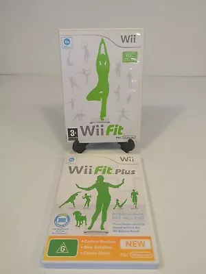 Wii Fitness Game Bundle - Wii Fit & Wii Fit Plus With Manuals • $13.69