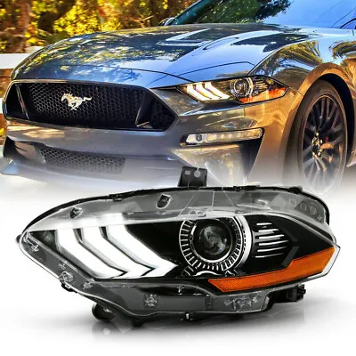 For 2018-22 Ford Mustang Left Side LED Projector W/ DRL Headlight Replacement LH • $189.99