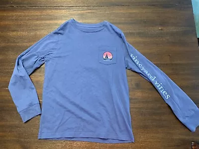 Vineyard Vines Long Sleeve Shirt With Pocket Lighthouse Size Small 8-10 • $18.99