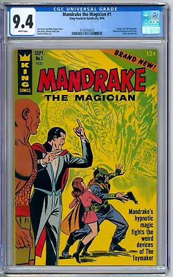 Mandrake The Magician 1 CGC Graded 9.4 NM White King Comics 1966 • $274.95