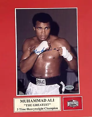 Muhammad Ali Signed Photo 5  X 7  In A 8x10 Matt  With COA • $125