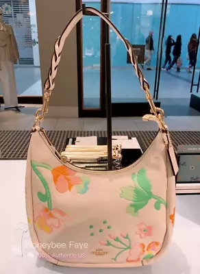 NWT Coach Mother Day Gift Jules Hobo With Dreamy Land Floral Print C8619 • $269