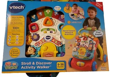 Vtech Sit To Stand Stroll & Discover Activity Walker Toy 8-36 M Baby And Toddler • $25