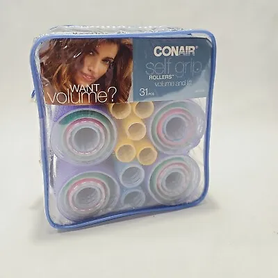 Conair Curls Self Grip Rollers 31 Pc Curl & Lift #61110Z New 2008 Fast Shipping • $7.19
