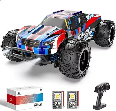 DEERC 8600E 1:20 RC Car 4WD Off-Road Remote Control Monster Truck + W/LED Lights • £41.99