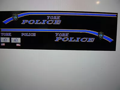 York Maine Police Patrol Car Decals 1:24 • $13.99