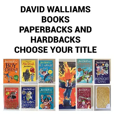 Cheapest David Walliams Childrens Books Hardback & Paperbacks Select Choose • £6
