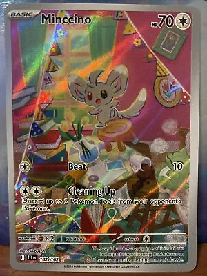 Minccino 182/162 Temporal Forces Illustration Rare Pokemon - NM • $3