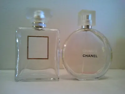 Lot Of 2 Xempty Chanel Coco Mademoiselle Edp 100ml & Chance Eau Fraiche 100mledt • $59.95
