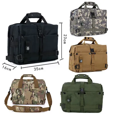 Molle Tactical Laptop Messenger Bag Computer Camera Shoulder Pack Hiking Outdoor • $48.39