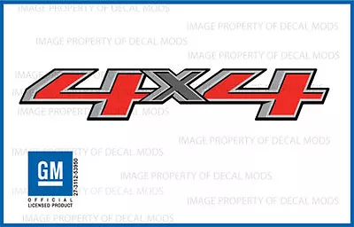 $22.96 • Buy 2 - 2016 4x4 Decals  F Stickers Parts Chevy Silverado GMC Sierra Bed Side 1500