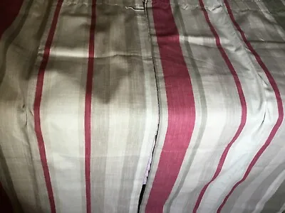 Laura Ashley Awning Stripe Curtains 44 X 51 Inches • £30