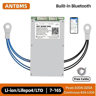 ANT SMART BMS 7S-16S 100A-325A For LiFePo4 Li-ion Battery Protection Board BT • $141.89