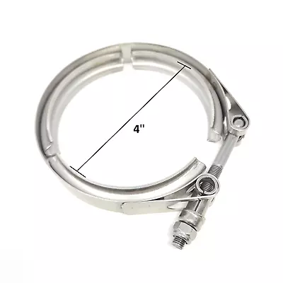 $12.48 • Buy Ledin 4  Exhaust V-Band Clamp Stainless Steel Turbo Downpipe 101.6 Mm Heavy Duty