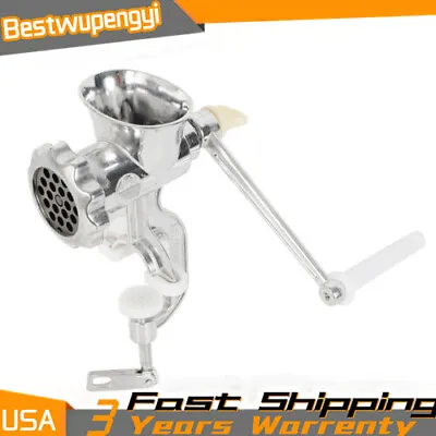 Hand Crank Juicer Manual Wheat Grass Juice Extractor Ground Meat Machine Silver • $25