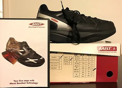 NIB! MBT Women's Sport 3 Walking Shoe/Sneaker Size 9 EU 40 W UK 6.5 BLACK • $349.99