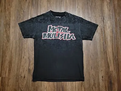 VINTAGE Y2K Metal Mulisha Big Print Logo Shirt Grunge Biker Tribal Mall • $14.99
