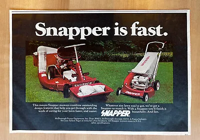 1975 Snapper Comet Riding & Push Lawn Mower Photo Vintage Print Ad Advertisement • $27.82
