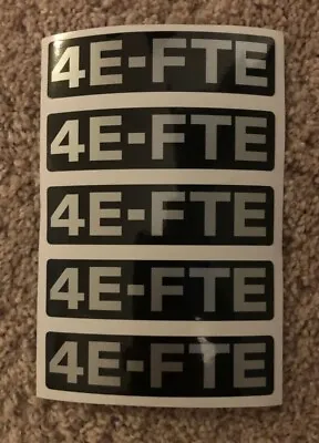 Toyota 4EFTE Timing Belt Cover Decal Sticker Corolla Starlet • £7.50