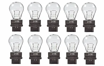 $10.18 • Buy 10x 3156 Bright POWER TAIL LIGHT BULB REAR BRAKE STOP TURN SIGNAL REVERSE LAMP