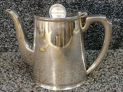 Art Deco Silver Plated Tea Pot By Walker & Hall Military Arrow 1957 Underneath • £25