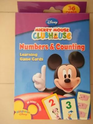 Disney Mickey Mouse Clubhouse Numbers And Counting Learning Game Cards • $8.95