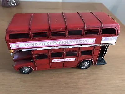 Red Routemaster London Bus Vintage Transport Tin Model. Sightseeing. London City • £10.50