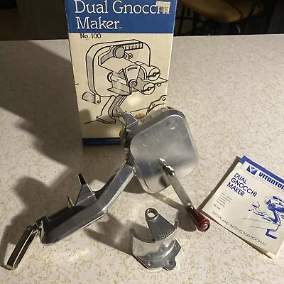 Vintage VITANTONIO Dual Gnocchi Maker No 100 Heavy Duty Hand Crank • $68.98