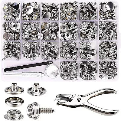 	274 Piece Canvas Snap Kit Marine Grade Stainless Steel Snaps Press Stud Cap	 • $30.84