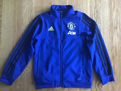 MAN UTD Manchester United Tracksuit Top Age 7-8 Adidas • £10