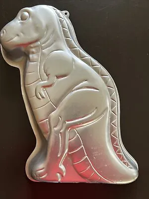 Vintage 1987 Wilton Partysaurus Dinosaur T-Rex Cake Pan #2105-1280 Baking Mold • $12.97