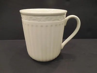 Mikasa ITALIAN COUNTRYSIDE DD900 Coffee Mug Tea Cup Cream Scroll Ribbed • $7.99