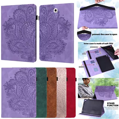 For Samsung Galaxy Tab A A6 A7 S2 S6 S7 Lite Skin Flip Leather Case Wallet Cover • $17.39