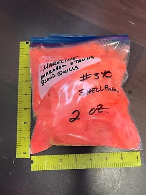 Hareline Marabou Strung Blood Quills Bulk Package 2 Oz. #340 Shell Pink • $3.99