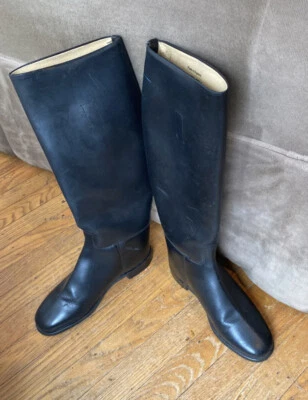 £53.96 • Buy Hawkins Black Leather Riding Boots Women’s US Size 5 Equestrian