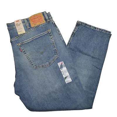 Levis 541 Men' Athletic Fit Stretch Jeans Size 38x30 Tapered Leg Light Blue Wash • $47.20