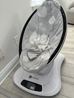 4moms MamaRoo 4 Bluetooth Plush Baby Swing - Silver • $110