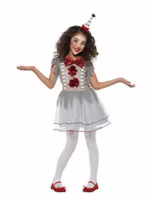 Smiffys Vintage Clown Girl Costume Grey  Red • $38.87