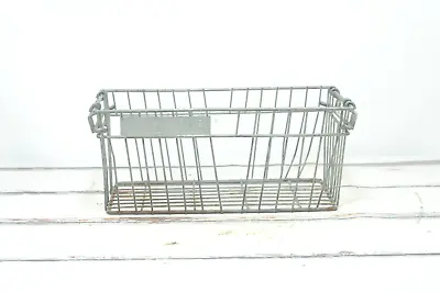 Vintage Wesleys Quaker Maid Ice Cream Basket Wire Basket Large Industrial • $48