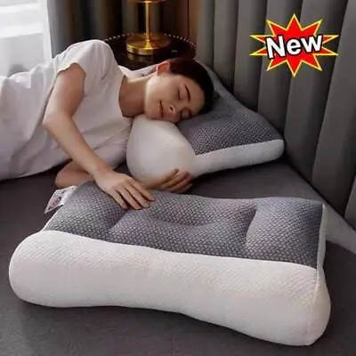 Memory Foam-Pillow For Cervical Neck Shoulder Relief Pain Ergonomic Orthopedic • £13.59