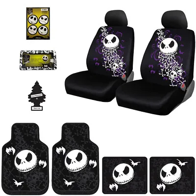 For Mercedes 11pc Jack Skellington Nightmare Before Christmas Car Seat Cover Set • $135.30