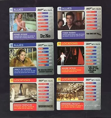DANJAQ CARDS JAMES BOND 007 SPY FILES 2002 X18 • £1.99