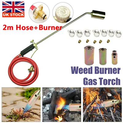 £19.99 • Buy Long Arm Propane Butane Gas Torch Burner Blow Kit Roofers Roofing Brazing + Hose
