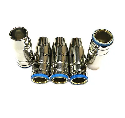 5 X Binzel Type MB25 250 Amp Mig Torch Shroud Nozzles (S) • £16.43