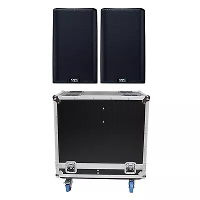 QSC K10.2 K2 Series 10  2-Way Active Powered PA DJ Speakers W Flight Case • $1781.40