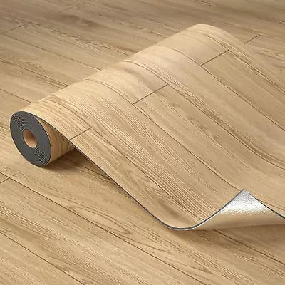 Peel And Stick Vinyl Flooring Roll 23 X 196 /32 Sq.Ft Thicken Self Adhesive Vin • $62.17