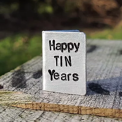 HAPPY TIN YEARS Personalised 10th Wedding Anniversary Gift Card 10 Years Husband • £16.99