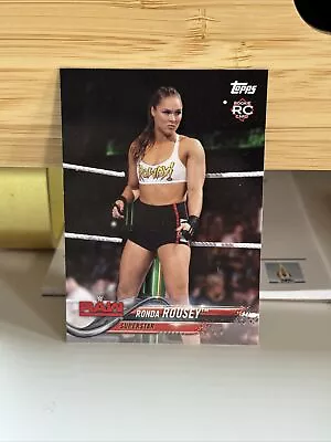 Ronda Rousey 2018 Topps Raw Rookie Rc Card #101 Wwe Ufc Star Rare!! • $7.99