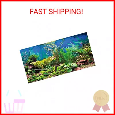 AWERT 48x24 Inches Aquarium Background Aquatic Plant River Bed & Lake Fish Tank • $13.46